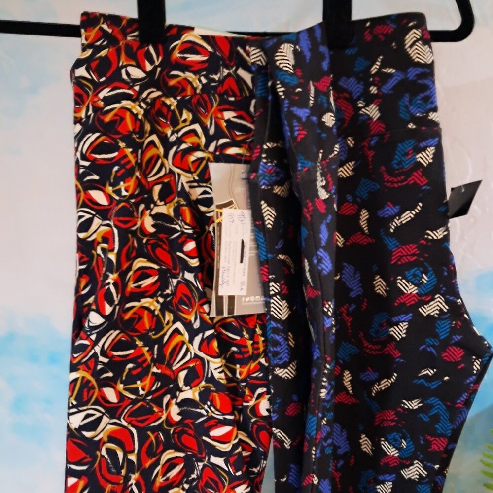 2 pair SlimSation leggins, one M, one 8, new with tags